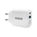 TESLA Power Charger T220 - dwukanałowa ładowarka szybkiego ładowania 25 W PD 3.0/PPS (biały kolor)