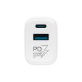 TESLA Power Charger T220 - dwukanałowa ładowarka szybkiego ładowania 25 W PD 3.0/PPS (biały kolor)