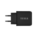 TESLA Power Charger T220 - podwójna szybka ładowarka 25 W PD 3.0/PPS (czarny kolor)