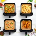 TESLA AirCook DualHeat QD65 XXL – wielofunkcyjna, cyfrowa frytkownica na gorące powietrze z podwójnym systemem ogrzewania