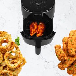 TESLA AirCook Q40 - wielofunkcyjna cyfrowa frytkownica na gorące powietrze (czarny kolor)