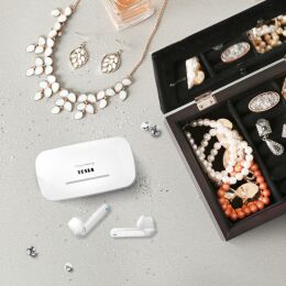 TESLA Sound EB20 - bezprzewodowe słuchawki Bluetooth (Luxury White)