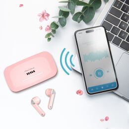 TESLA Sound EB20 - bezprzewodowe słuchawki Bluetooth (Blossom Pink)
