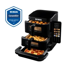 TESLA AirCook TrioZone Q636 XXL - wielofunkcyjna trzystrefowa cyfrowa frytownica powietrzna
