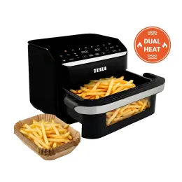TESLA AirCook DualHeat QD575 XXL - wielofunkcyjna cyfrowa frytkownica na gorące powietrze z podwójnym ogrzewaniem