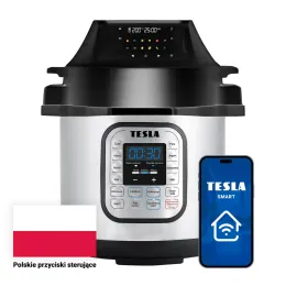 TESLA EliteCook K70 WiFi Duo – wielofunkcyjny elektryczny szybkowar i frytkownica na gorące powietrze (PL)