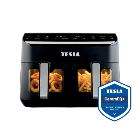 TESLA AirCook DualHeat QD464 XXL - dwufunkcyjna cyfrowa frytkownica na gorące powietrze